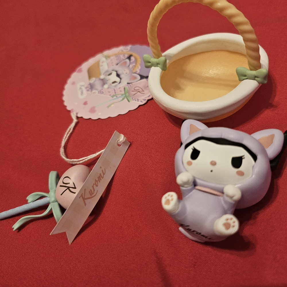 Sanrio Blind Box Figure Secret Kuromi Figurine with Basket